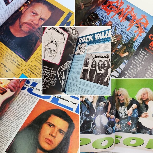 RIP Magazine Metallica Poison Cult Vai Ratt Slaughter VTG Oct. 1990 Unread Stock - Picture 3 of 11